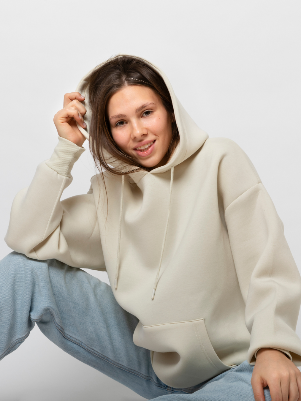 womens basic hoodies with front pocket