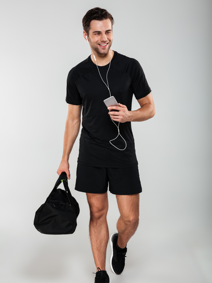 Cruister Two Way Lycra Round Neck Dry Fit T-Shirt