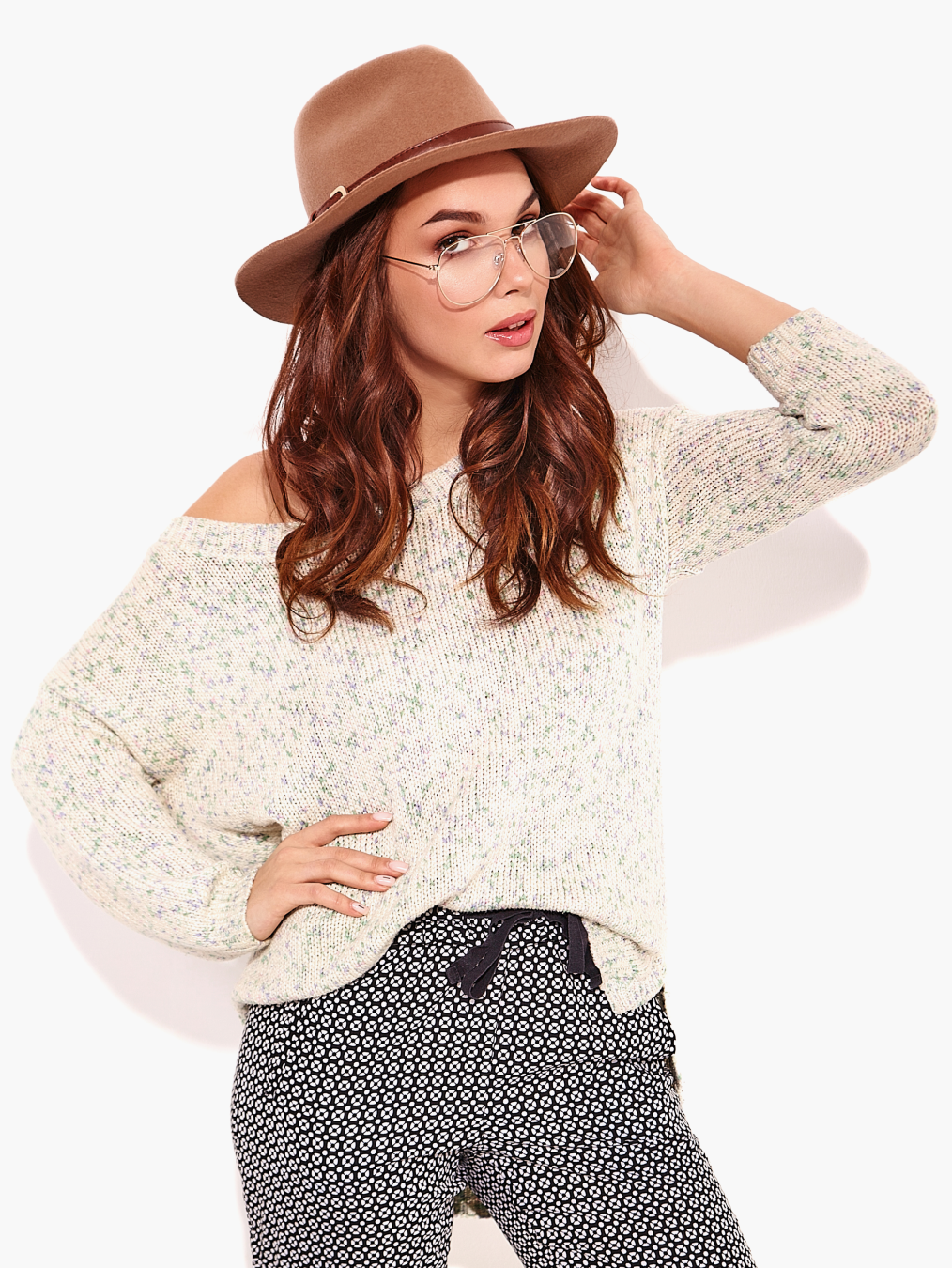 vim tree unisex wide brim felt fedora hats