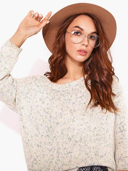 Vim Tree Unisex Wide Brim Felt Fedora Hats