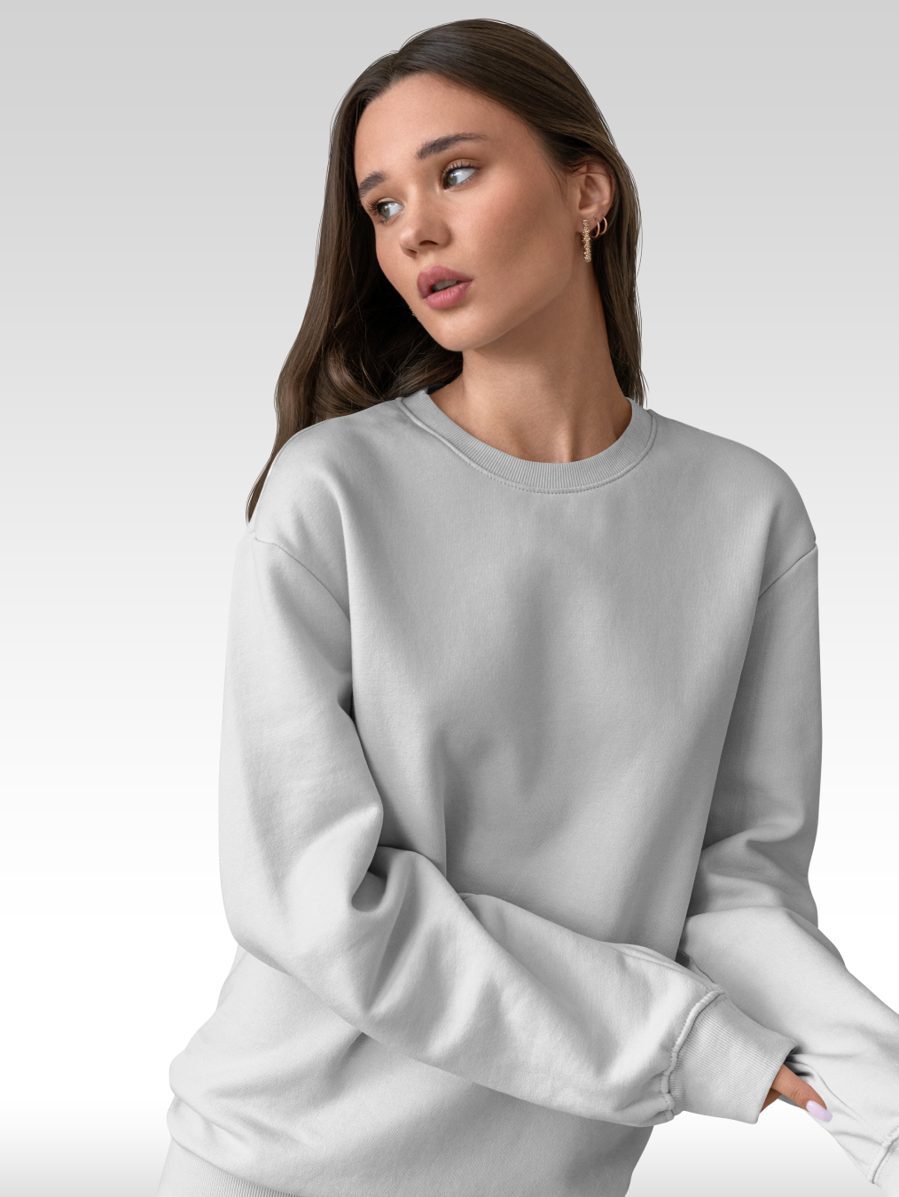 clothifyco full sleeve solid women sweatshirt