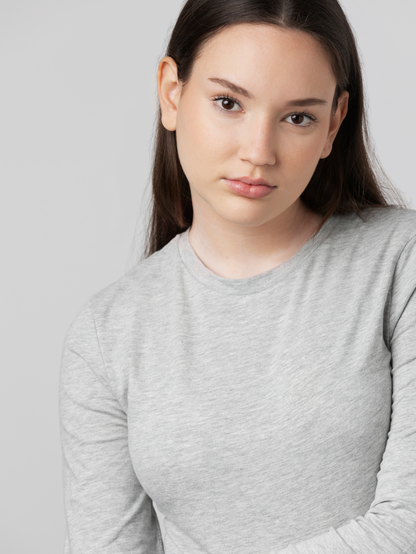 Jockey Solid Women Round Neck Grey Cheap T-Shirts